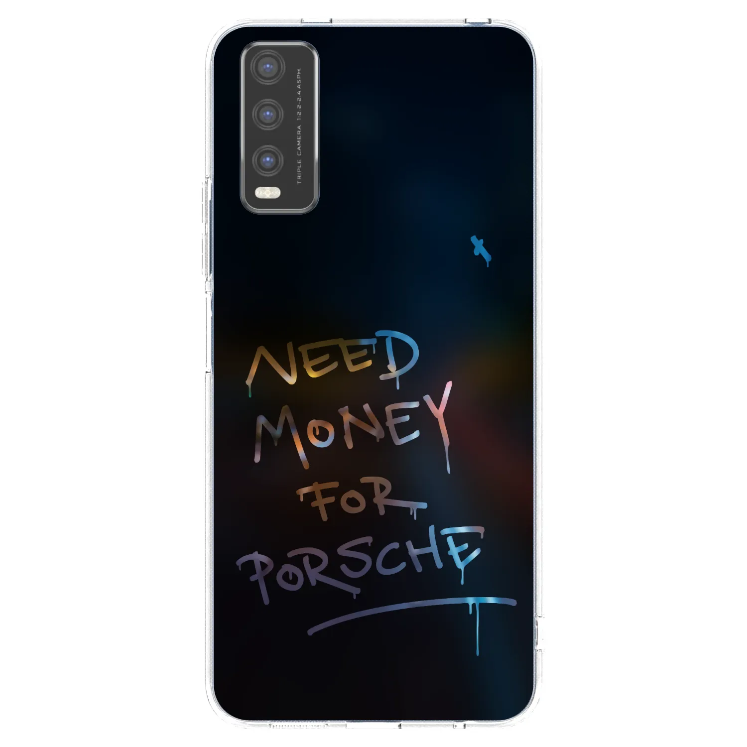 Picasee Vivo Y20s Hülle - Transparentes Silikon - Neon Nights