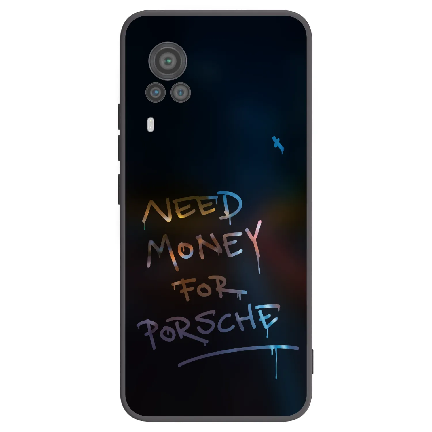 Picasee Vivo X60 Pro 5G Hülle - Schwarzes Silikon - Neon Nights