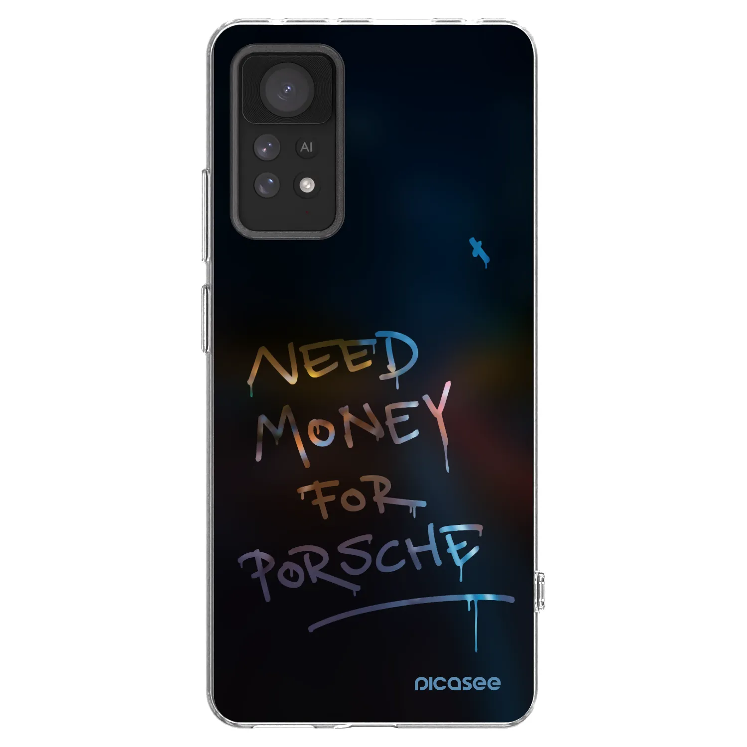 Picasee Xiaomi Redmi Note 11 Pro Hülle - Transparentes Silikon - Neon Nights