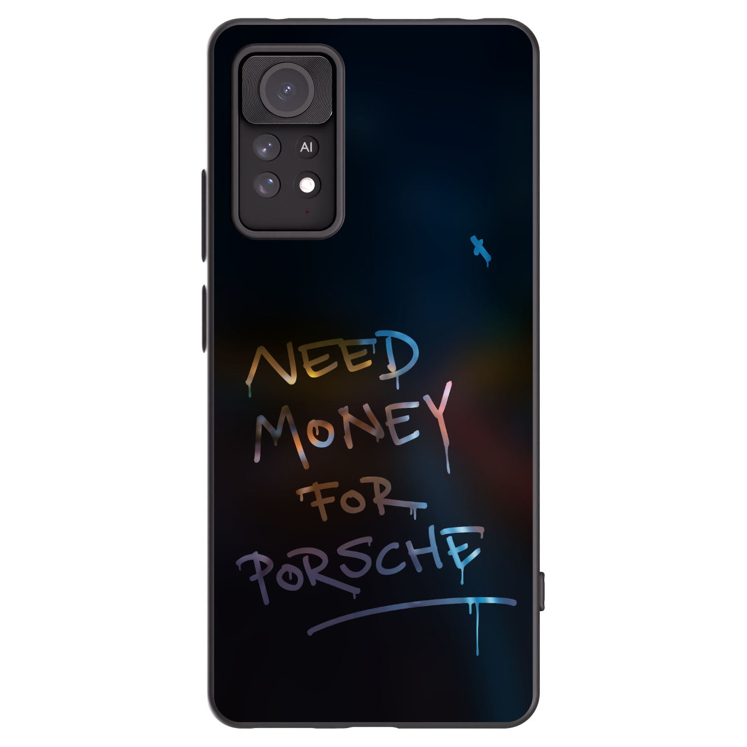 Picasee Xiaomi Redmi Note 11 Pro 5G Hülle - Schwarzes Silikon - Neon Nights