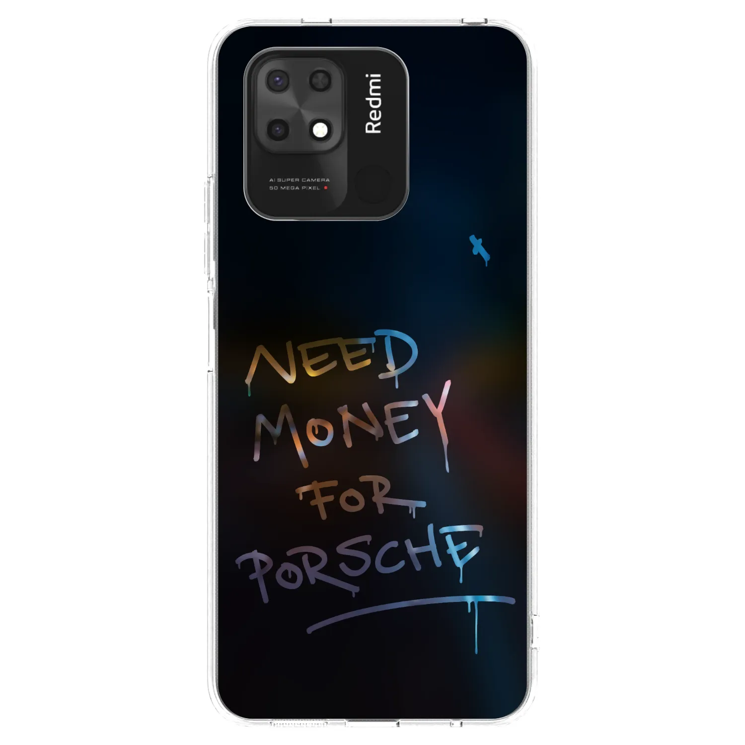 Picasee Xiaomi Redmi 10C Hülle - Transparentes Silikon - Neon Nights