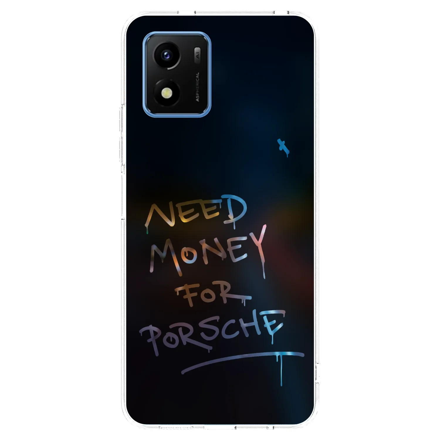 Picasee Vivo Y01 Hülle - Transparentes Silikon - Neon Nights