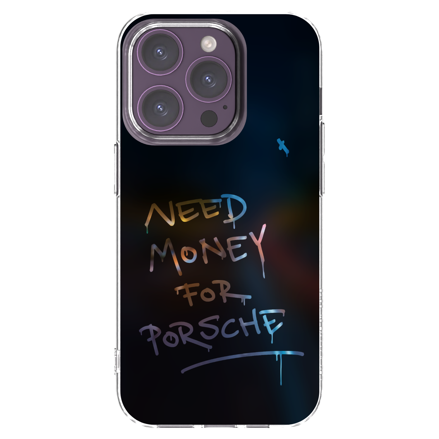 Picasee Apple iPhone 14 Pro Hülle - Transparentes Silikon - Neon Nights