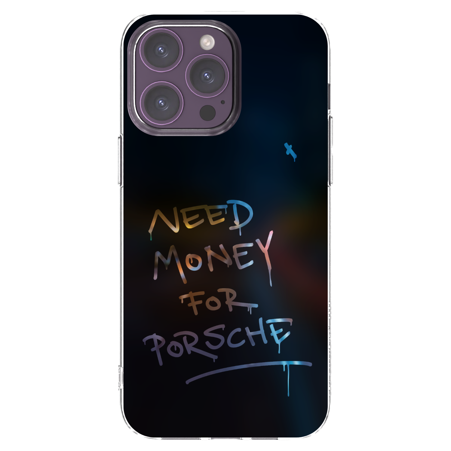 Picasee Apple iPhone 14 Pro Max Hülle - Transparentes Silikon - Neon Nights