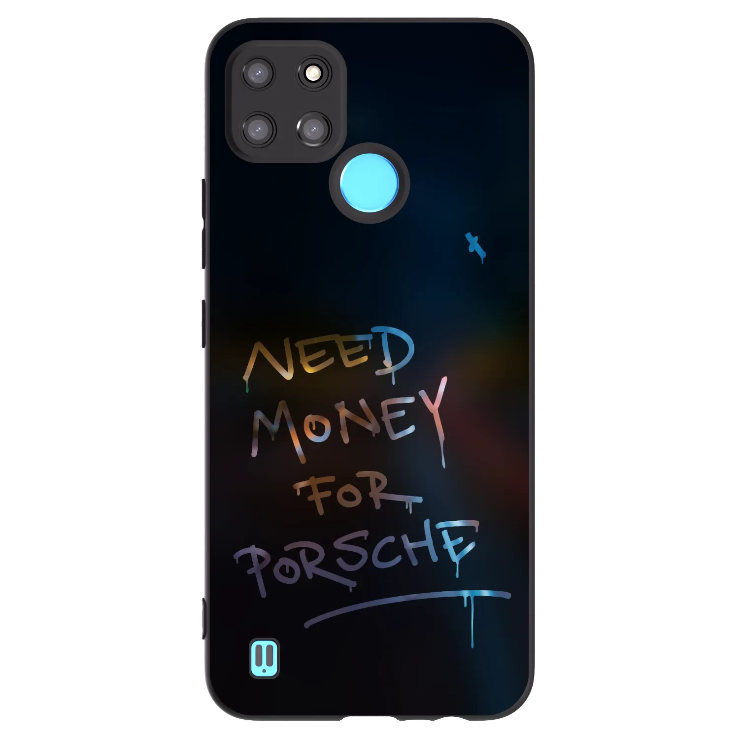 Picasee Realme C21Y Hülle - Schwarzes Silikon - Neon Nights