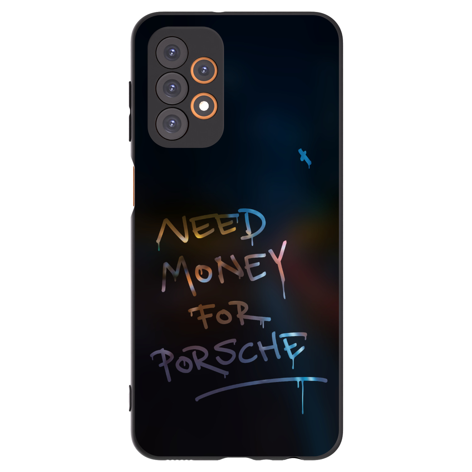 Picasee Samsung Galaxy A23 A235F 4G Hülle - Schwarzes Silikon - Neon Nights