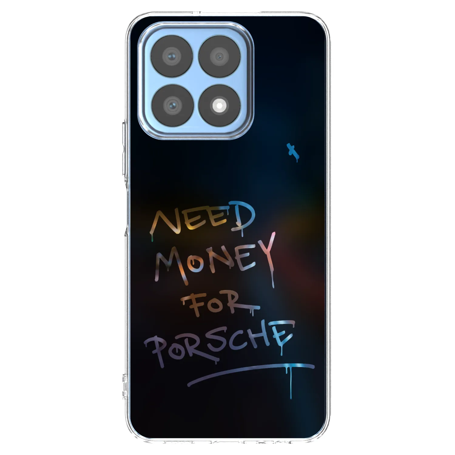 Picasee Honor X8a Hülle - Transparentes Silikon - Neon Nights