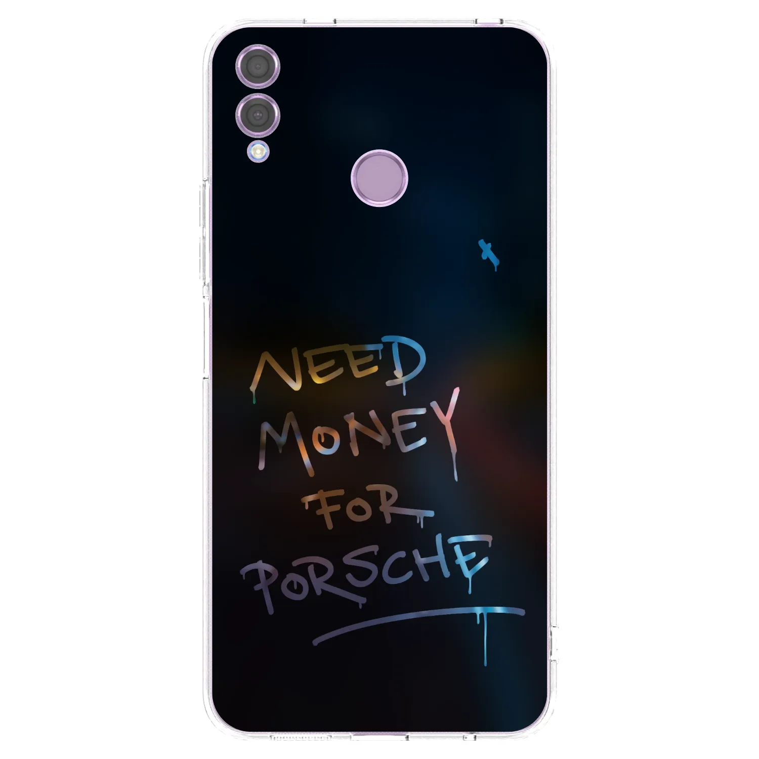 Picasee Honor 8X Hülle - Transparentes Silikon - Neon Nights