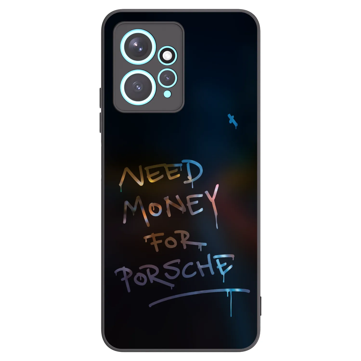 Picasee Xiaomi Redmi Note 12 4G Hülle - Schwarzes Silikon - Neon Nights