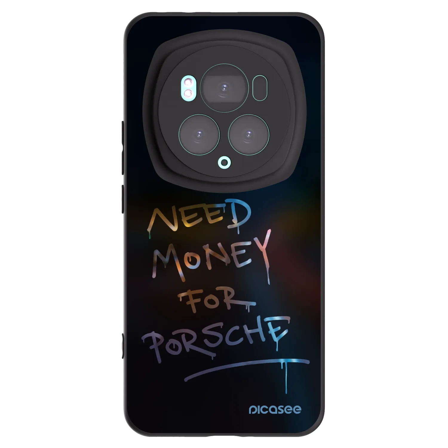 Picasee Honor Magic6 Pro Hülle - Schwarzes Silikon - Neon Nights