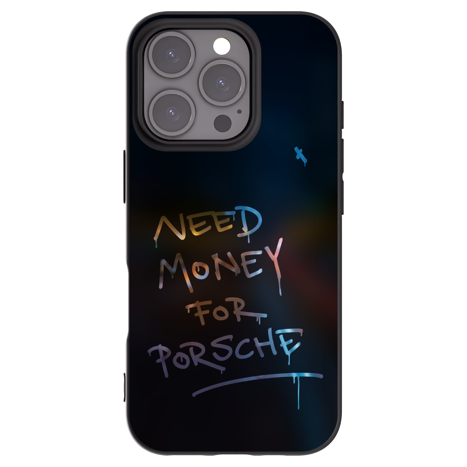 Picasee Apple iPhone 16 Pro Hülle - Schwarzes Silikon - Neon Nights