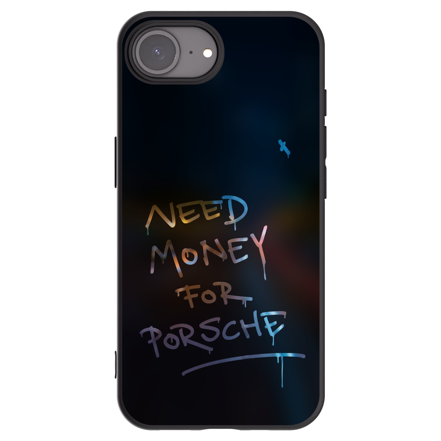 Picasee Apple iPhone 16e Hülle - Schwarzes Silikon - Neon Nights