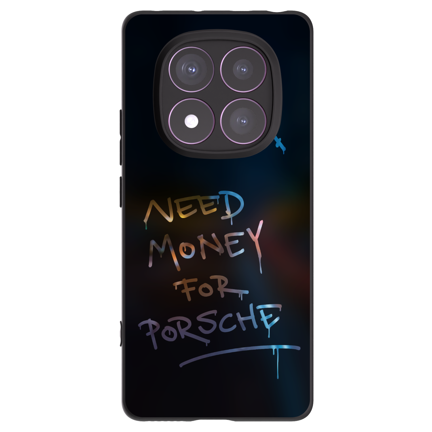 Picasee Xiaomi Redmi Note 14 Pro 4G Hülle - Schwarzes Silikon - Neon Nights