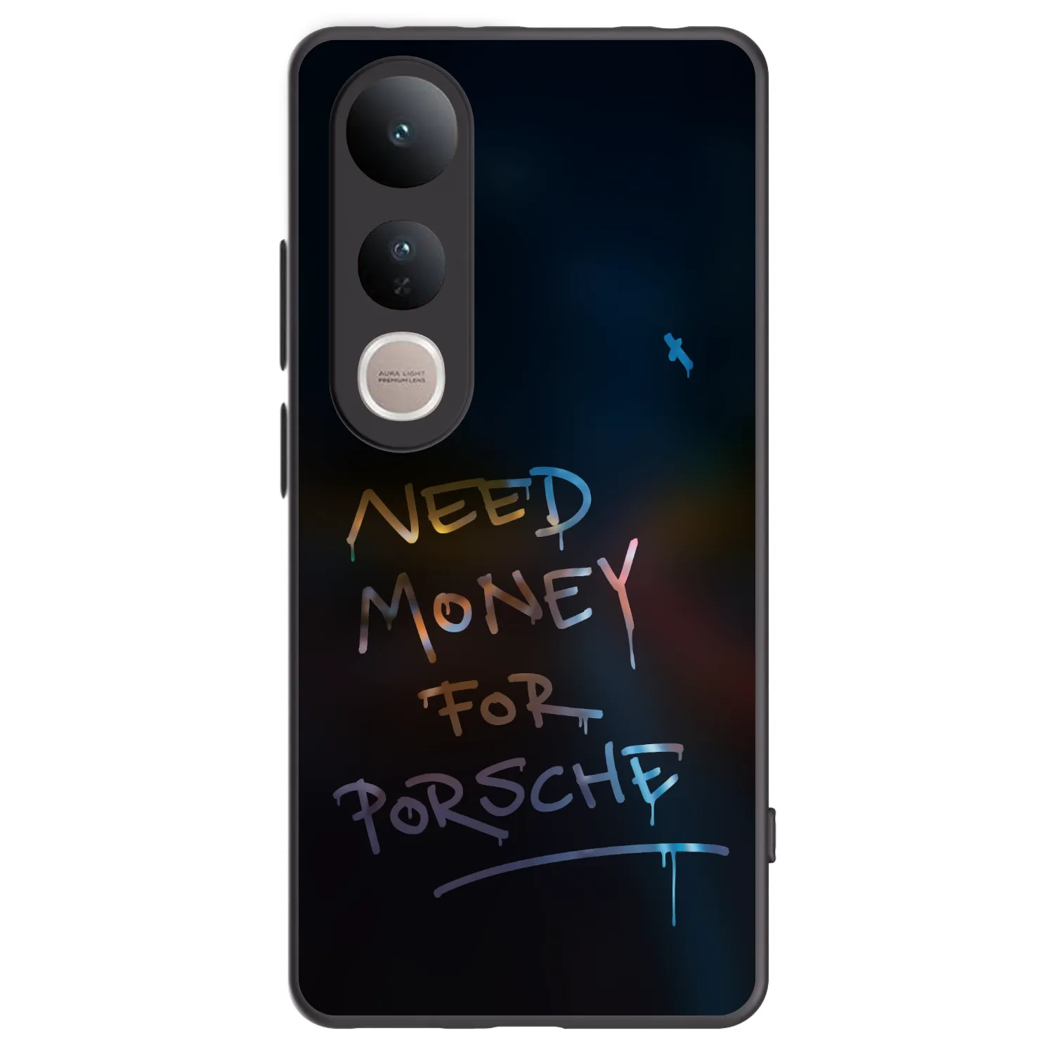Picasee Vivo V50 Lite 5G Hülle - Schwarzes Silikon - Neon Nights
