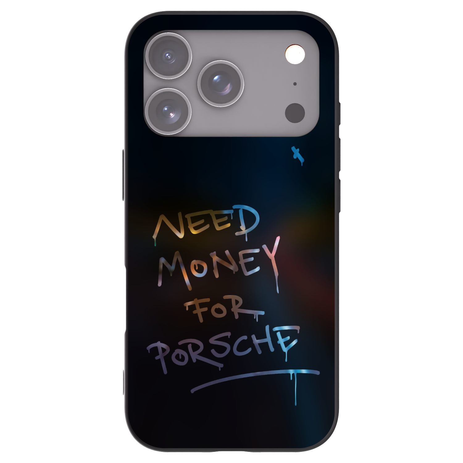 Picasee Apple iPhone 17 Pro Hülle - Schwarzes Silikon - Neon Nights