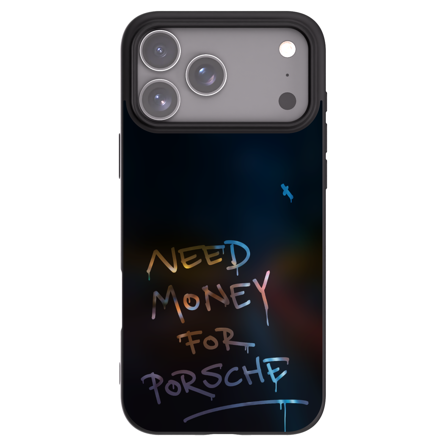 Picasee Apple iPhone 17 Pro Max Hülle - Schwarzes Silikon - Neon Nights