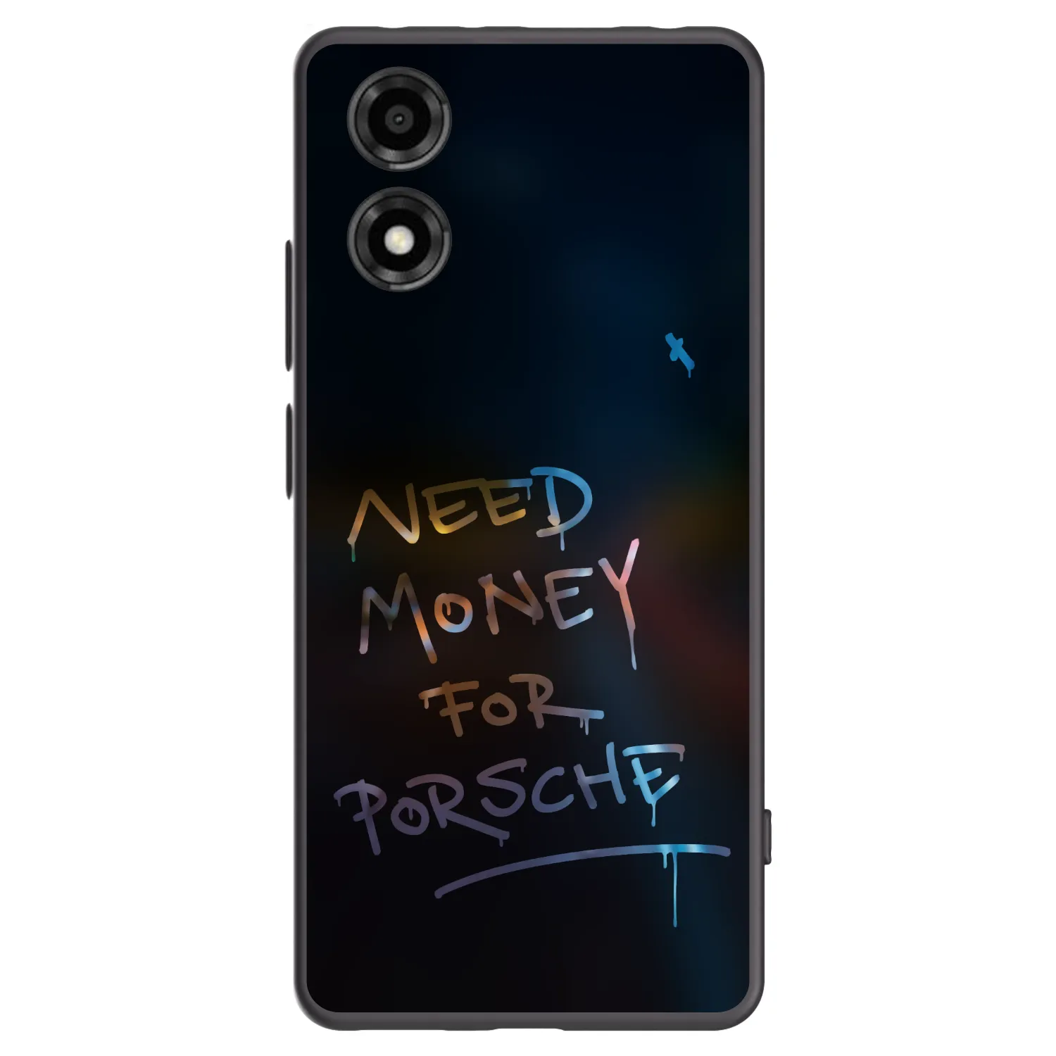 Picasee Motorola Moto E14 Hülle - Schwarzes Silikon - Neon Nights