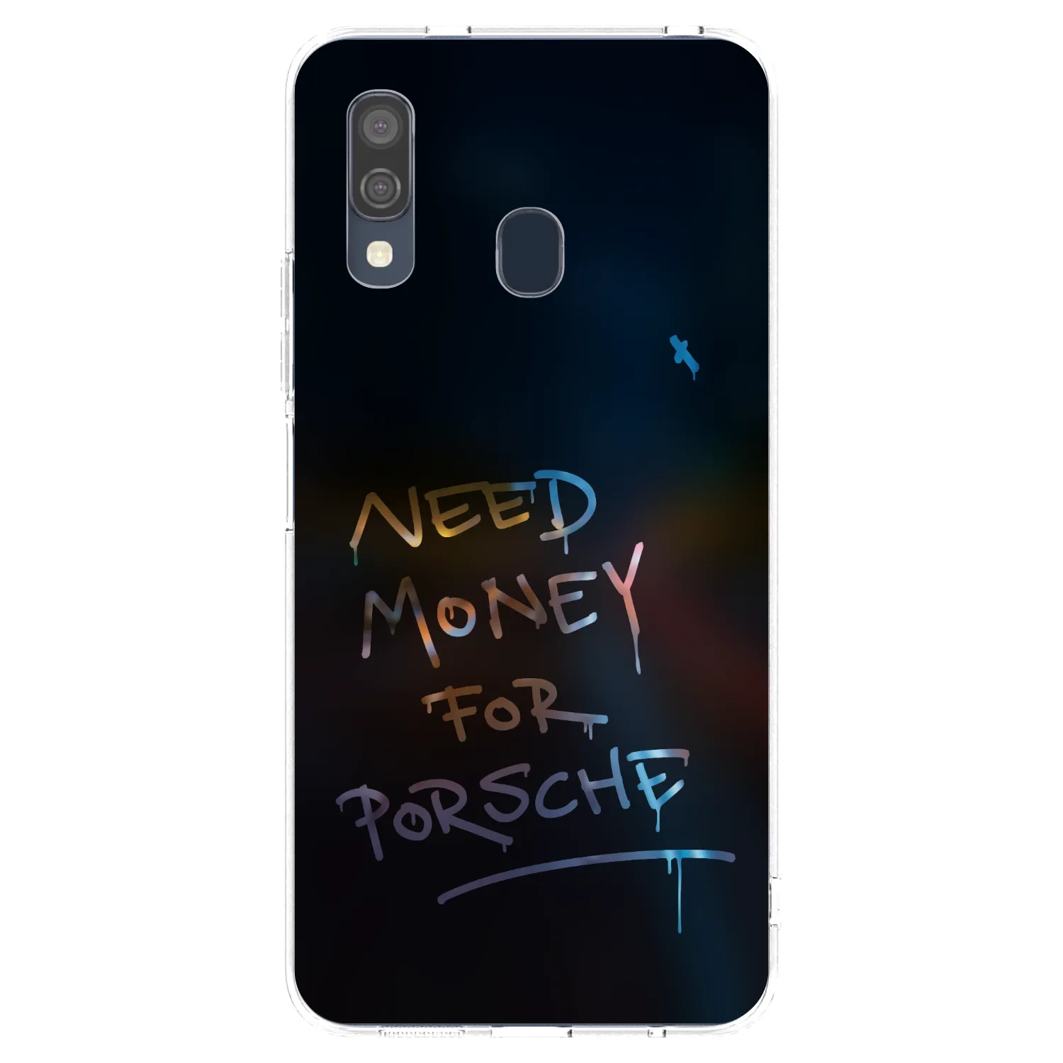 Picasee Samsung Galaxy A40 A405F Hülle - Transparentes Silikon - Neon Nights