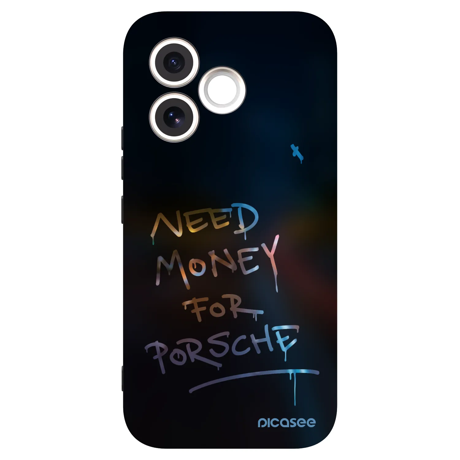 Picasee Honor 600 Lite Hülle - Schwarzes Silikon - Neon Nights