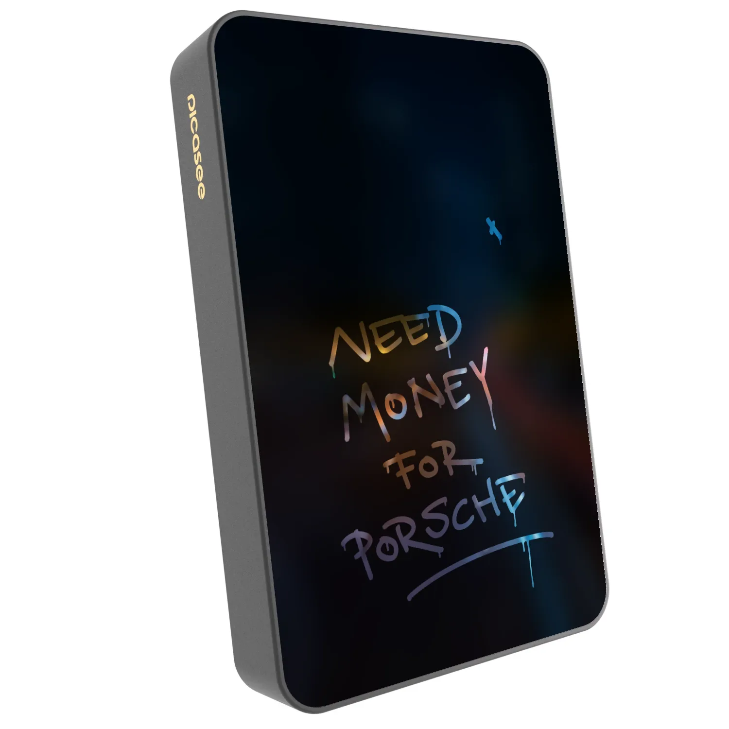 Picasee Powerbank mit MagSafe 10 000 mAh Grau - Neon Nights