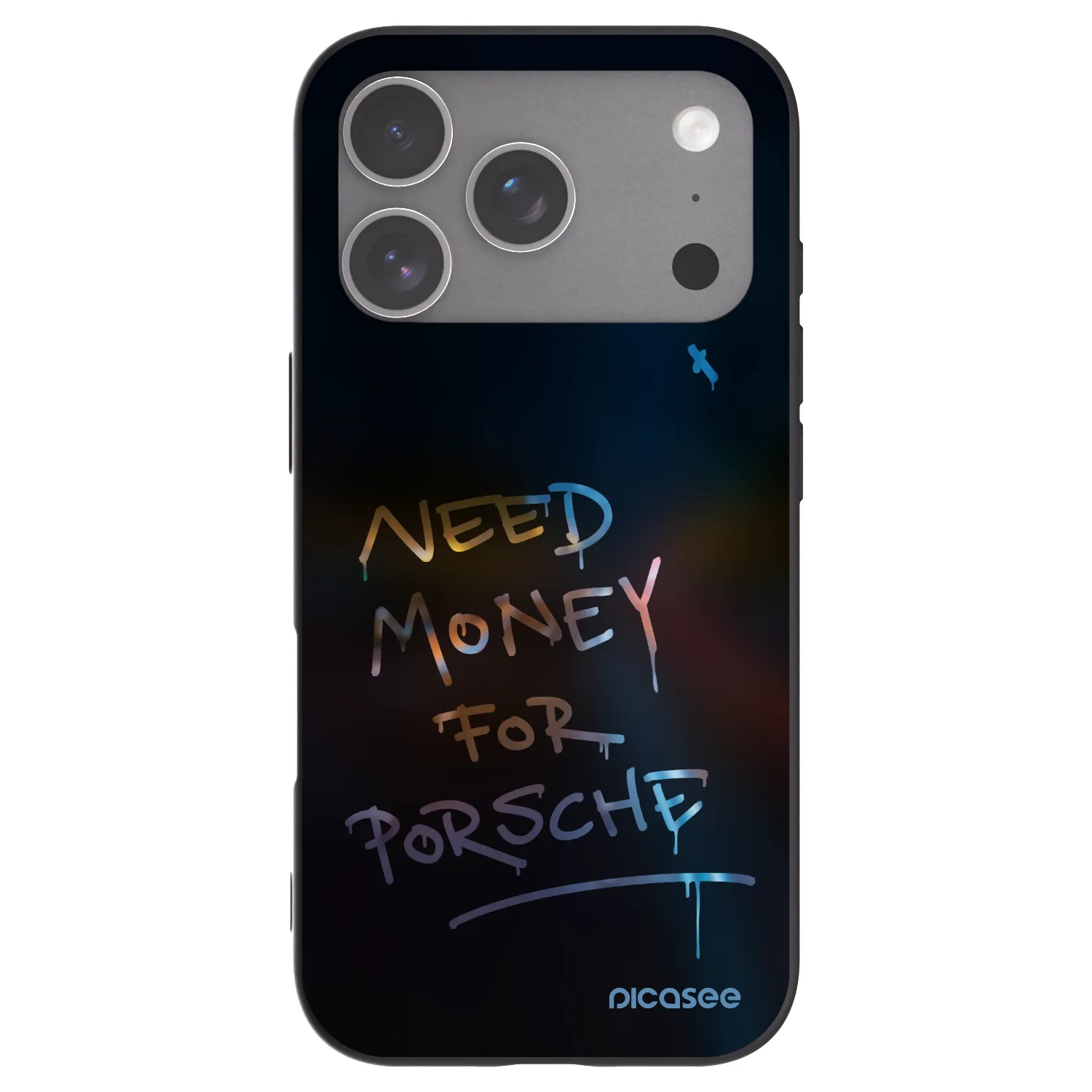 Picasee Apple iPhone 18 Pro Hülle - Schwarzes Silikon - Neon Nights