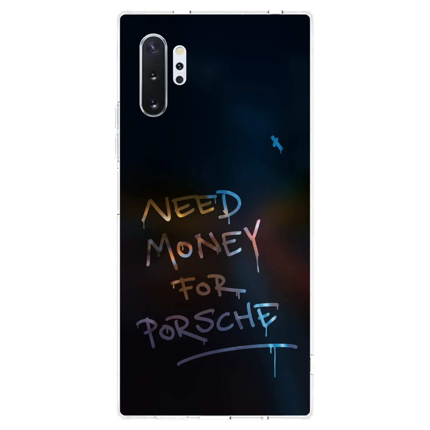 Picasee Samsung Galaxy Note 10+ N975F Hülle - Transparentes Silikon - Neon Nights