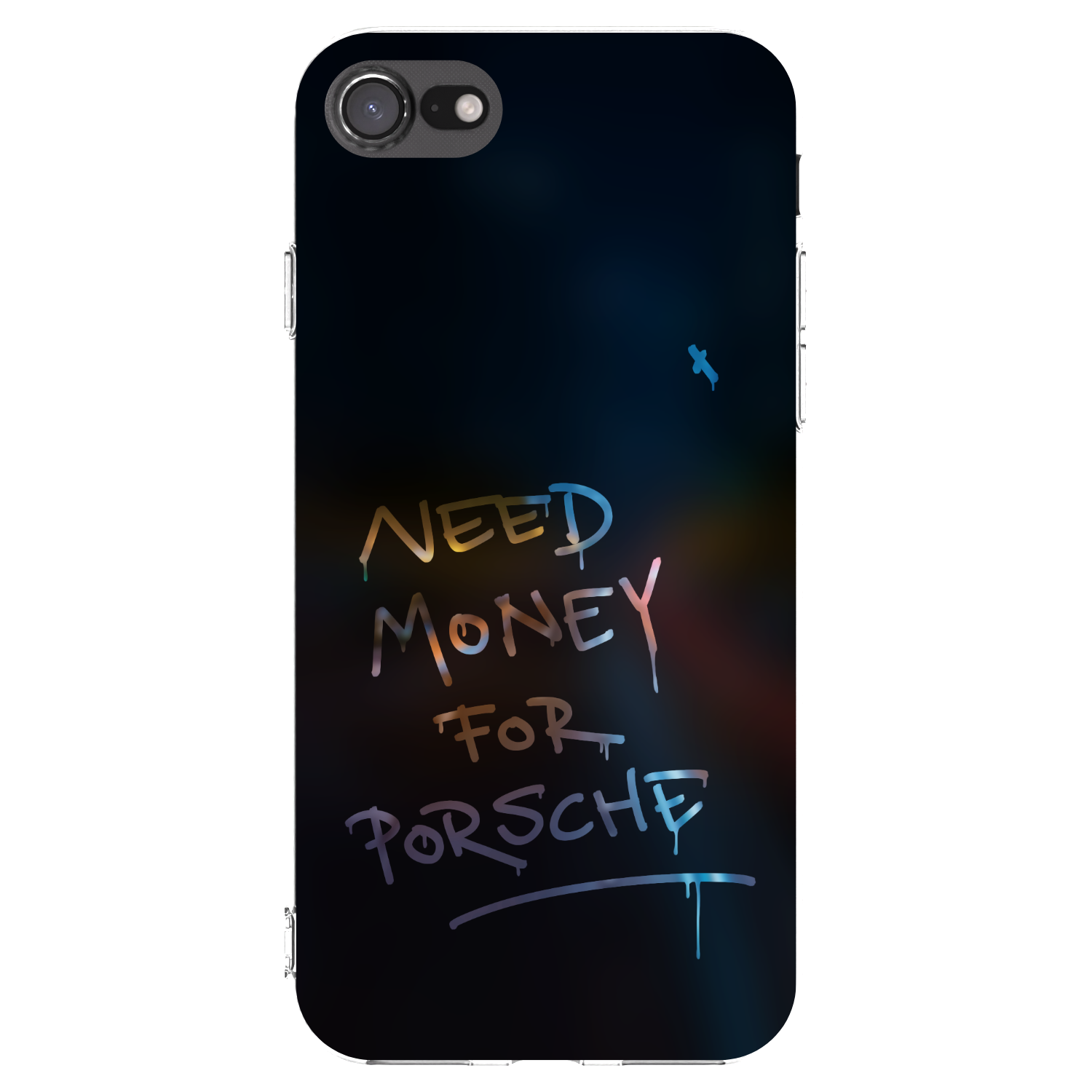 Picasee Apple iPhone 8 Hülle - Transparentes Silikon - Neon Nights