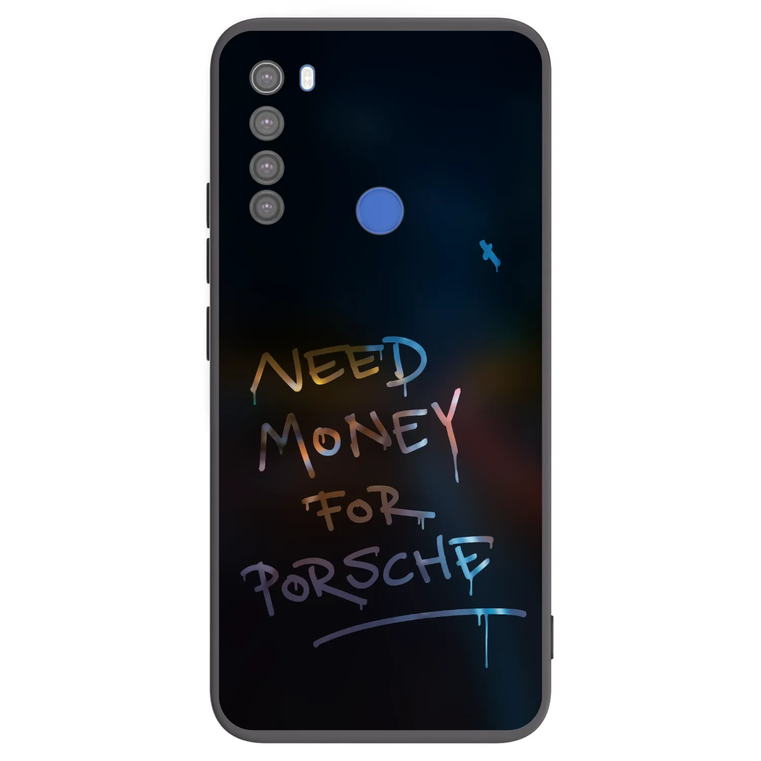 Picasee Xiaomi Redmi Note 8T Hülle - Schwarzes Silikon - Neon Nights
