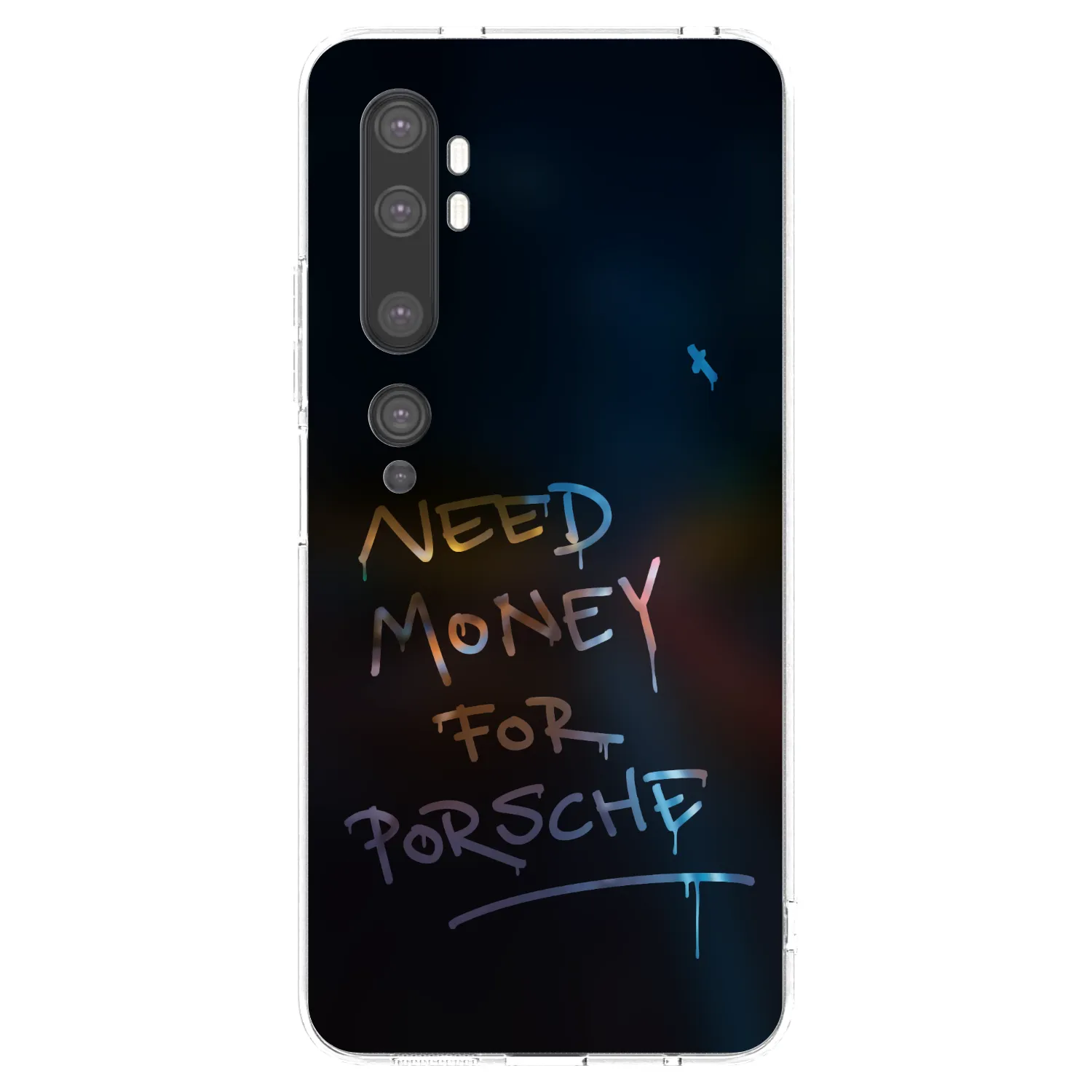Picasee Xiaomi Mi Note 10 (Pro) Hülle - Transparentes Silikon - Neon Nights
