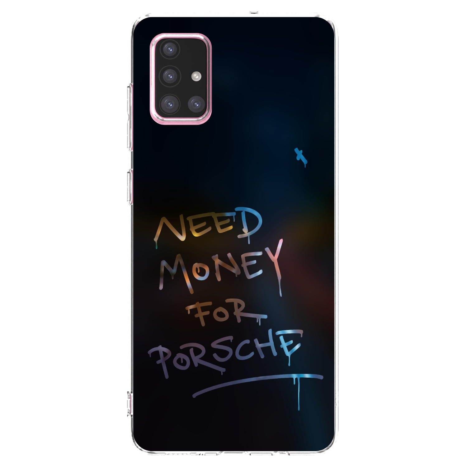 Picasee Samsung Galaxy A71 A715F Hülle - Transparentes Silikon - Neon Nights