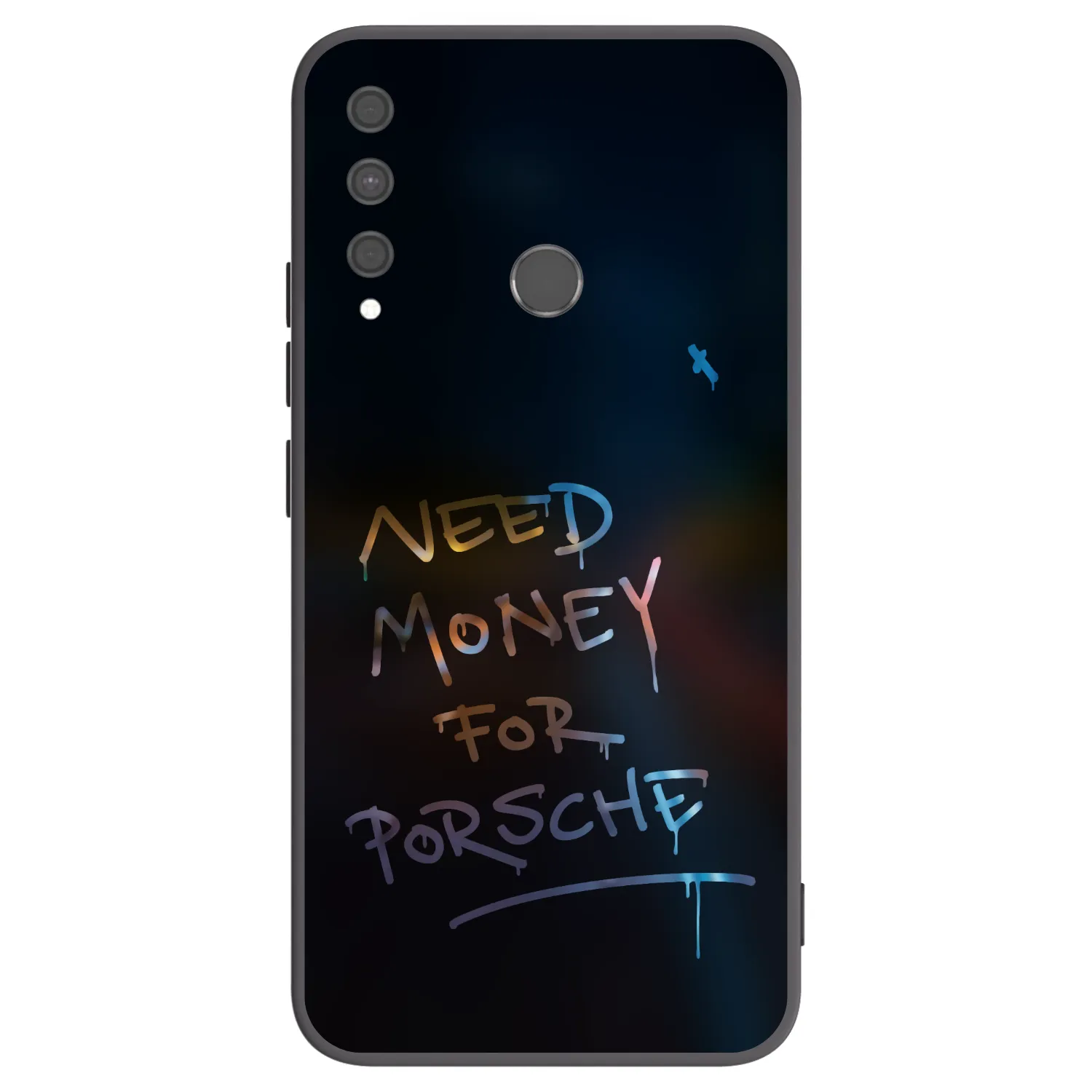 Picasee Huawei P40 Lite E Hülle - Schwarzes Silikon - Neon Nights