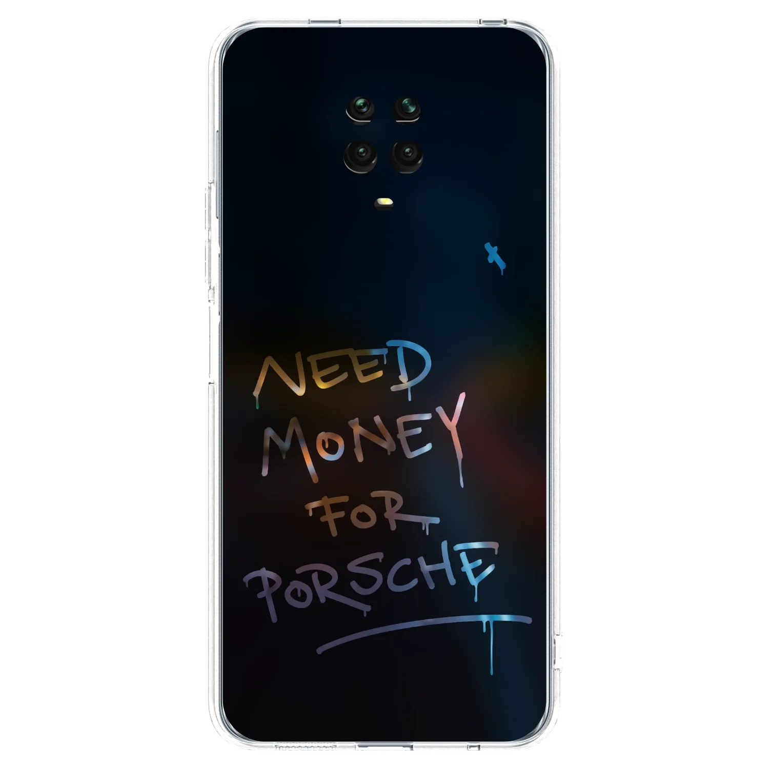 Picasee Xiaomi Redmi Note 9 Pro Hülle - Transparentes Silikon - Neon Nights