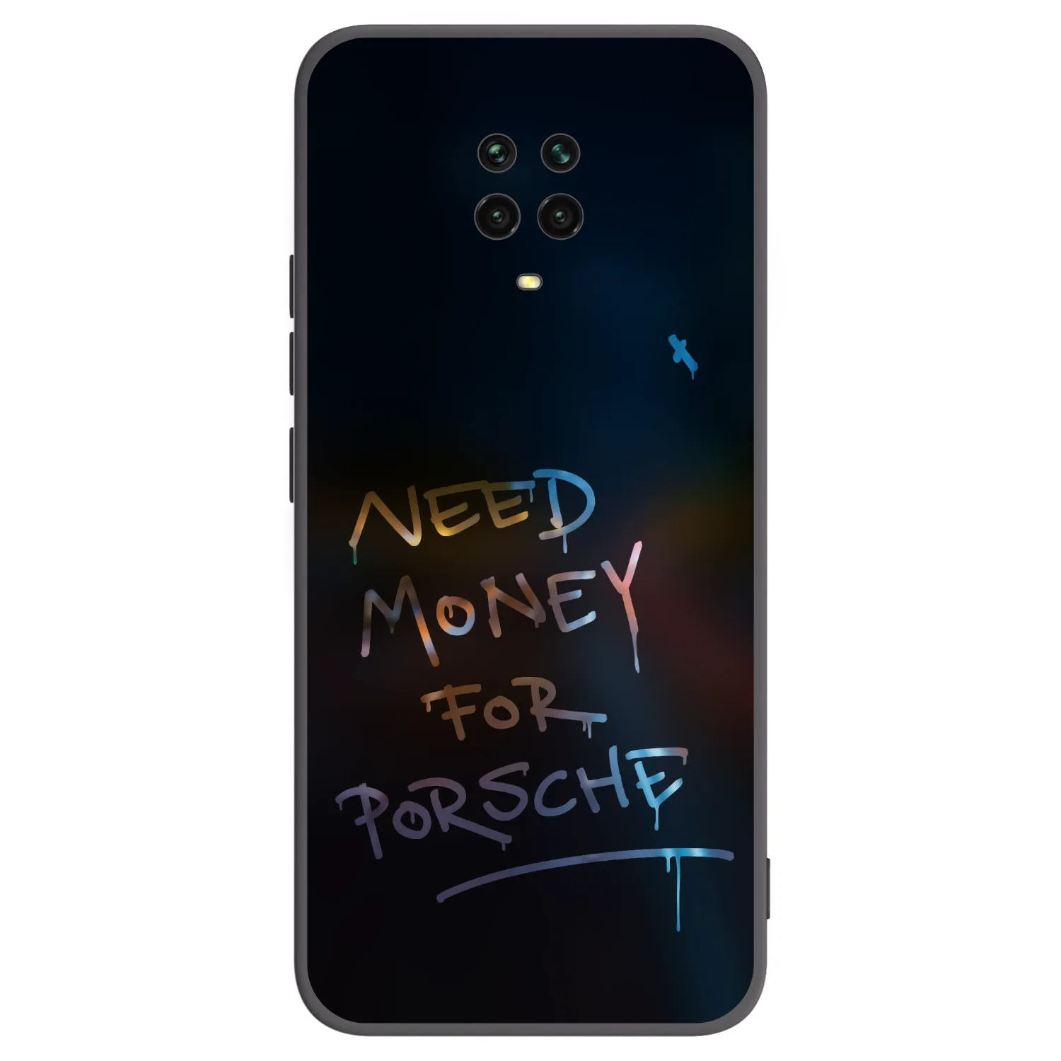 Picasee Xiaomi Redmi Note 9 Pro Hülle - Schwarzes Silikon - Neon Nights