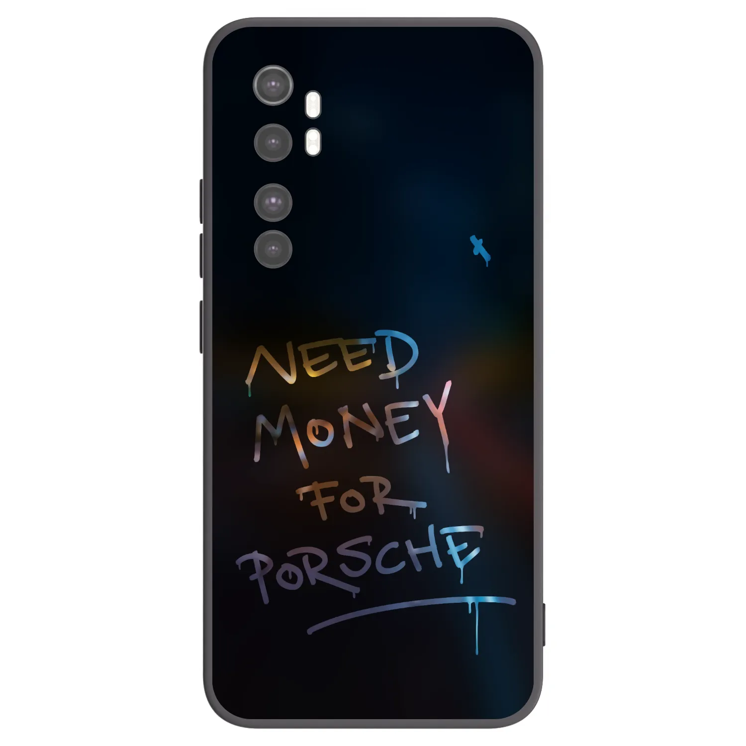 Picasee Xiaomi Mi Note 10 Lite Hülle - Schwarzes Silikon - Neon Nights