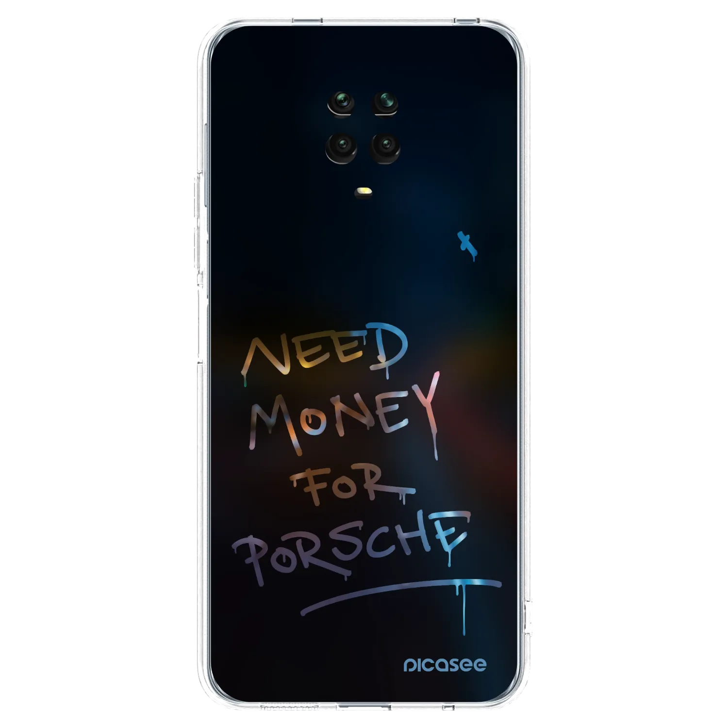 Picasee Xiaomi Redmi Note 9S Hülle - Transparentes Silikon - Neon Nights