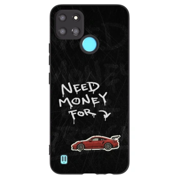 Picasee Realme C21Y Hülle - Schwarzes Silikon - Track Mode