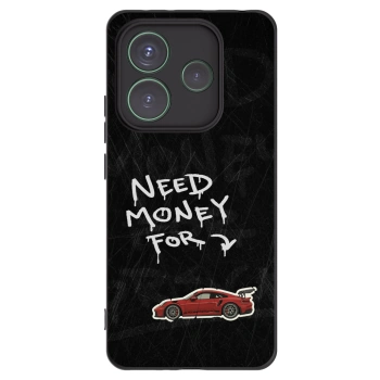 Picasee Xiaomi Redmi Note 14 5G Hülle - Schwarzes Silikon - Track Mode