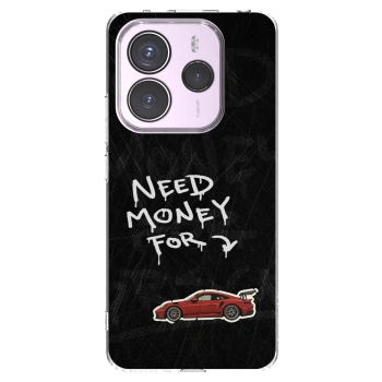 Picasee Xiaomi Redmi Note 14 5G Hülle - Transparentes Silikon - Track Mode