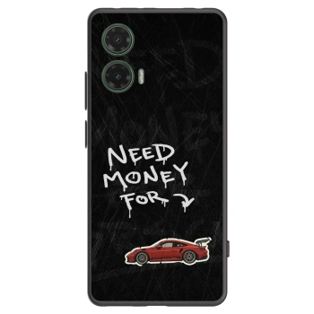 Picasee Motorola Moto G35 5G Hülle - Schwarzes Silikon - Track Mode