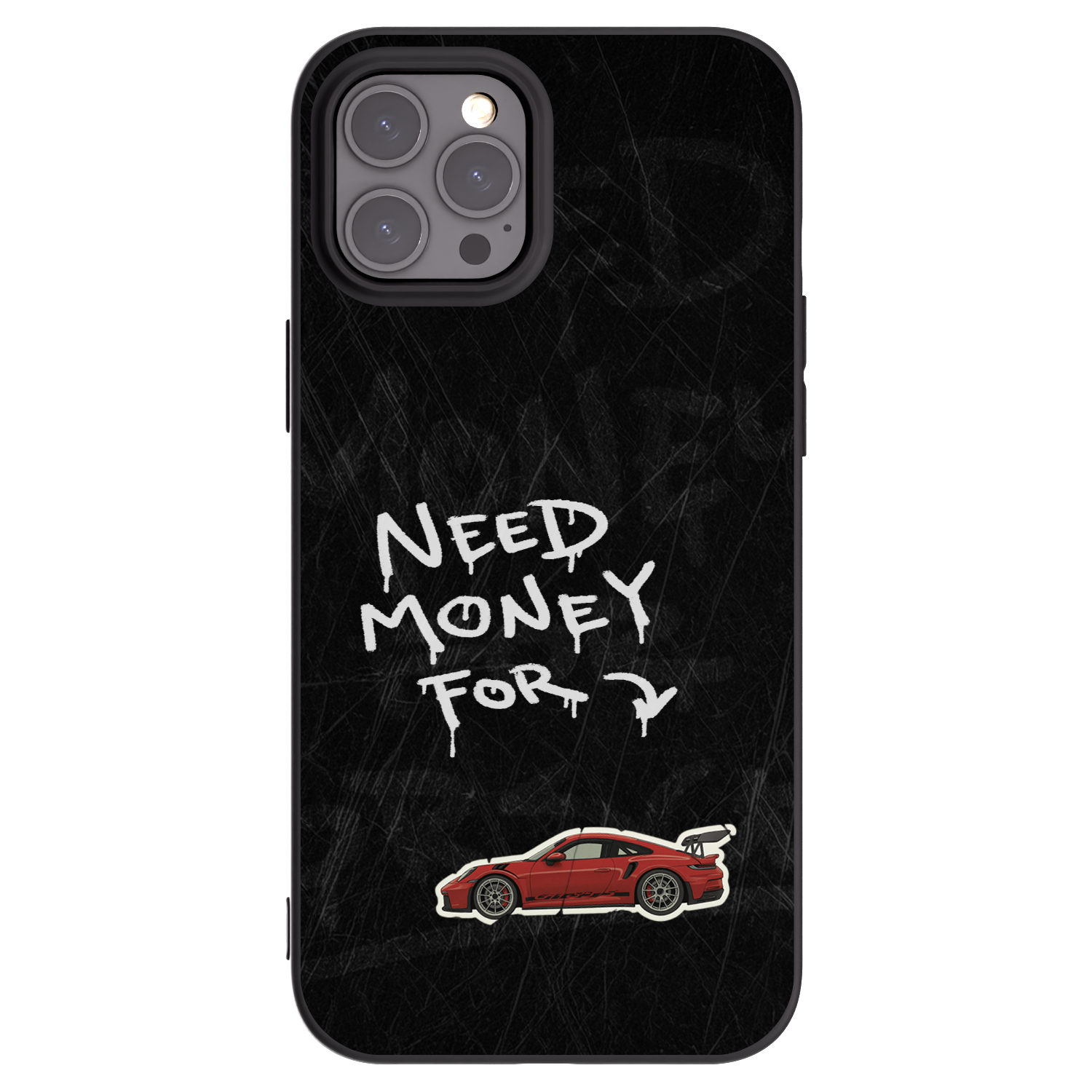 Picasee Apple iPhone 12 Pro Max Hülle - Schwarzes Silikon - Track Mode