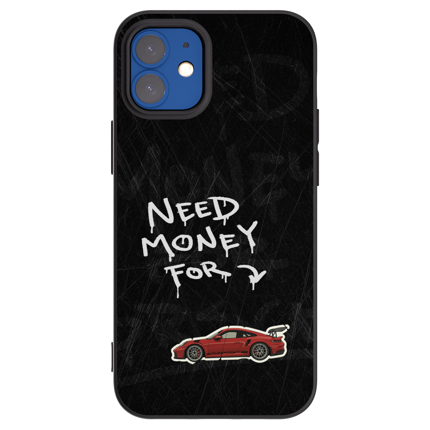 Picasee Apple iPhone 12 mini Hülle - Schwarzes Silikon - Track Mode