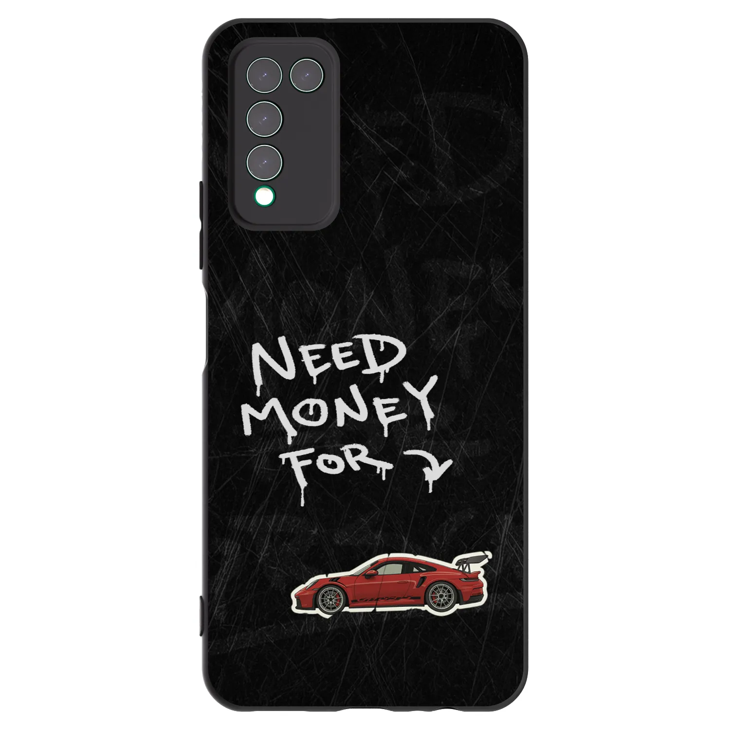 Picasee Honor 10X Lite Hülle - Schwarzes Silikon - Track Mode