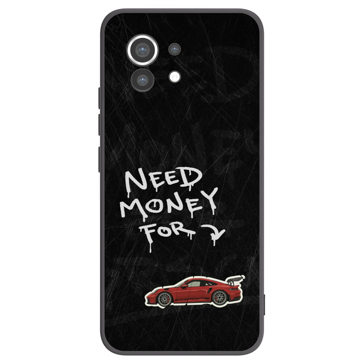 Picasee Xiaomi Mi 11 Hülle - Schwarzes Silikon - Track Mode