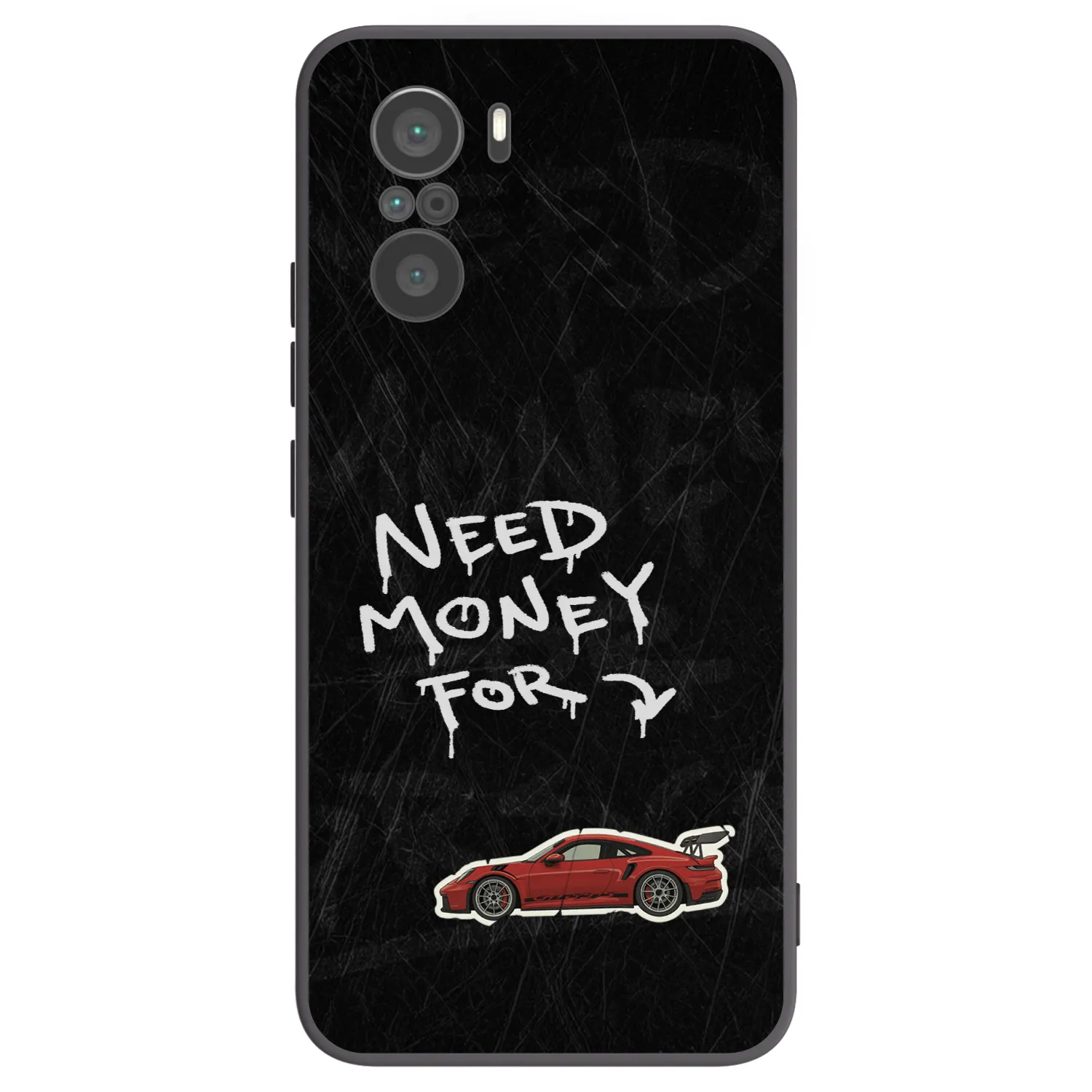 Picasee Xiaomi Poco F3 Hülle - Schwarzes Silikon - Track Mode