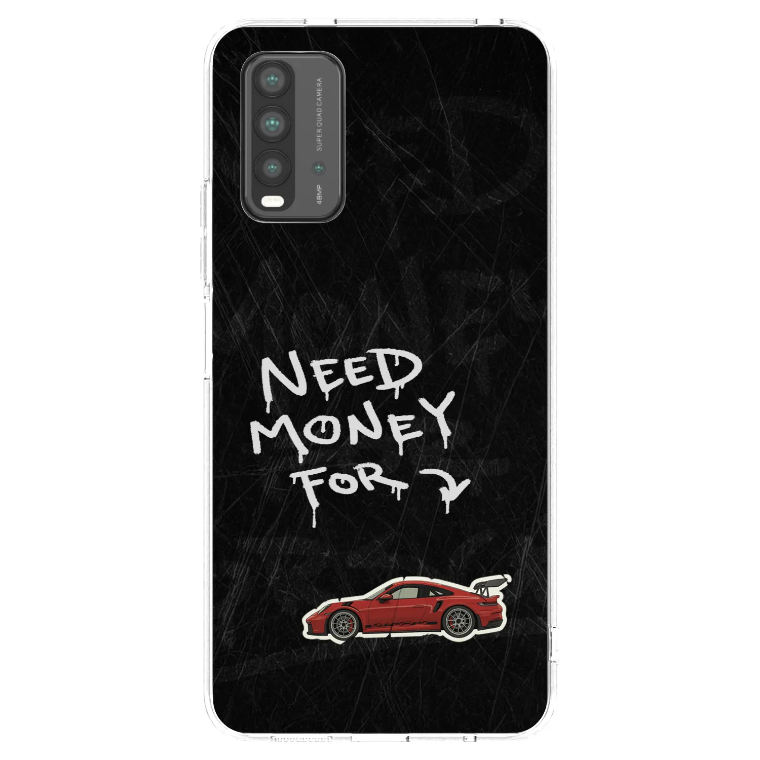 Picasee Xiaomi Redmi 9T Hülle - Transparentes Silikon - Track Mode