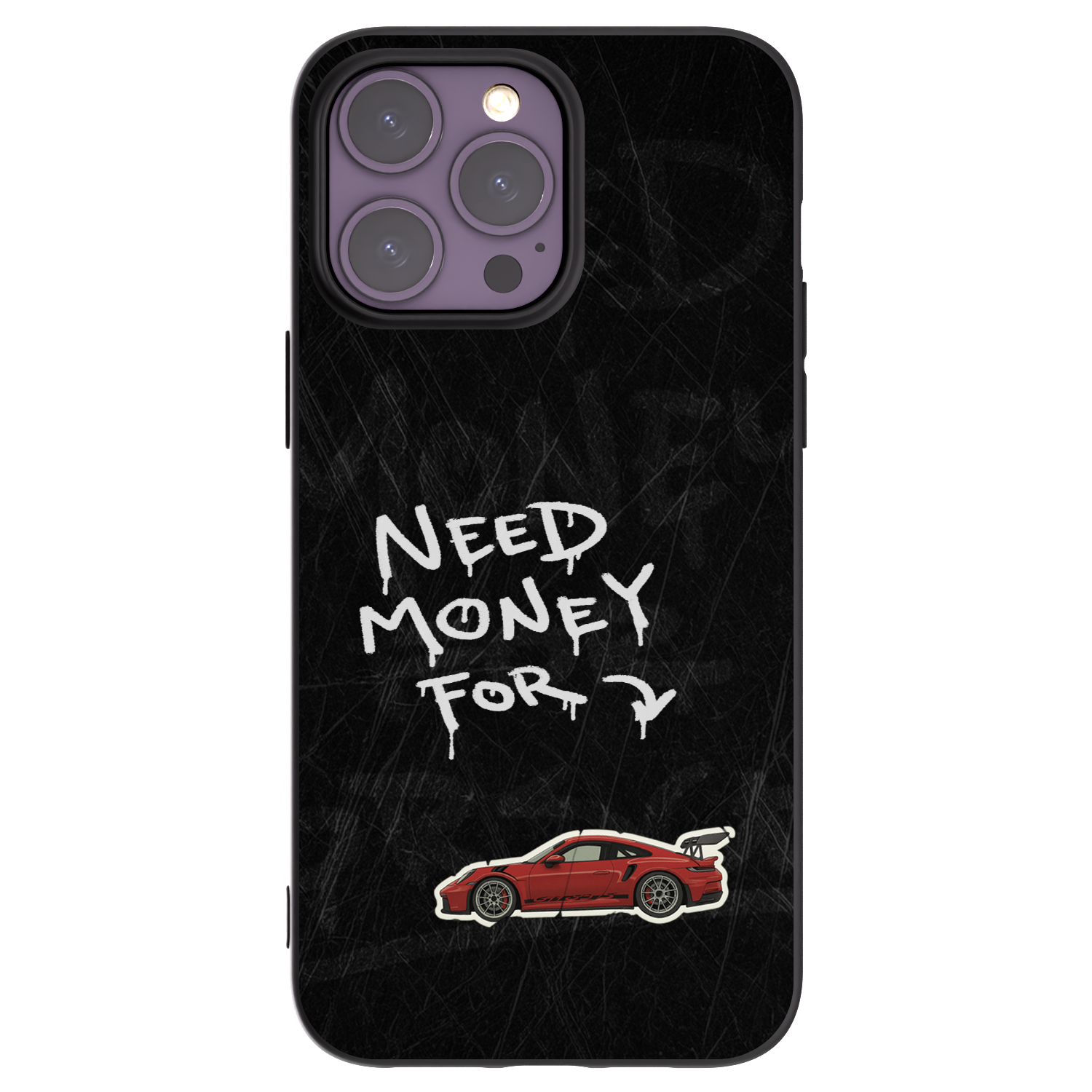 Picasee Apple iPhone 14 Pro Max Hülle - Schwarzes Silikon - Track Mode