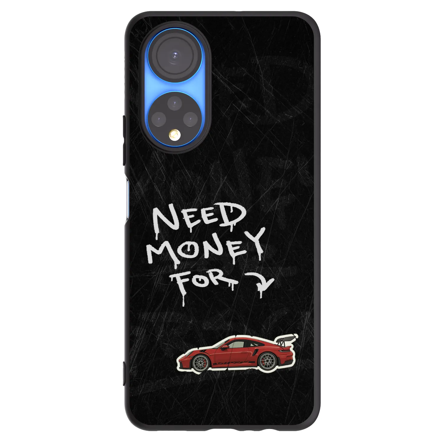 Picasee Honor X7 Hülle - Schwarzes Silikon - Track Mode