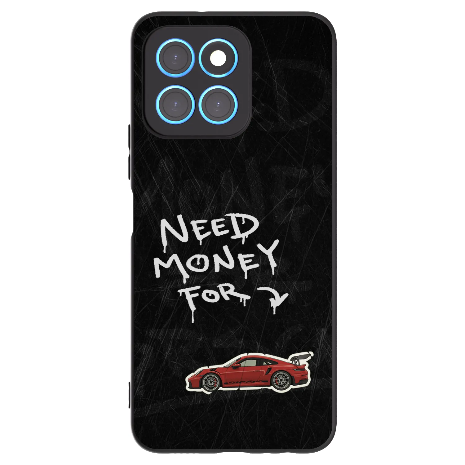 Picasee Honor X8 5G Hülle - Schwarzes Silikon - Track Mode