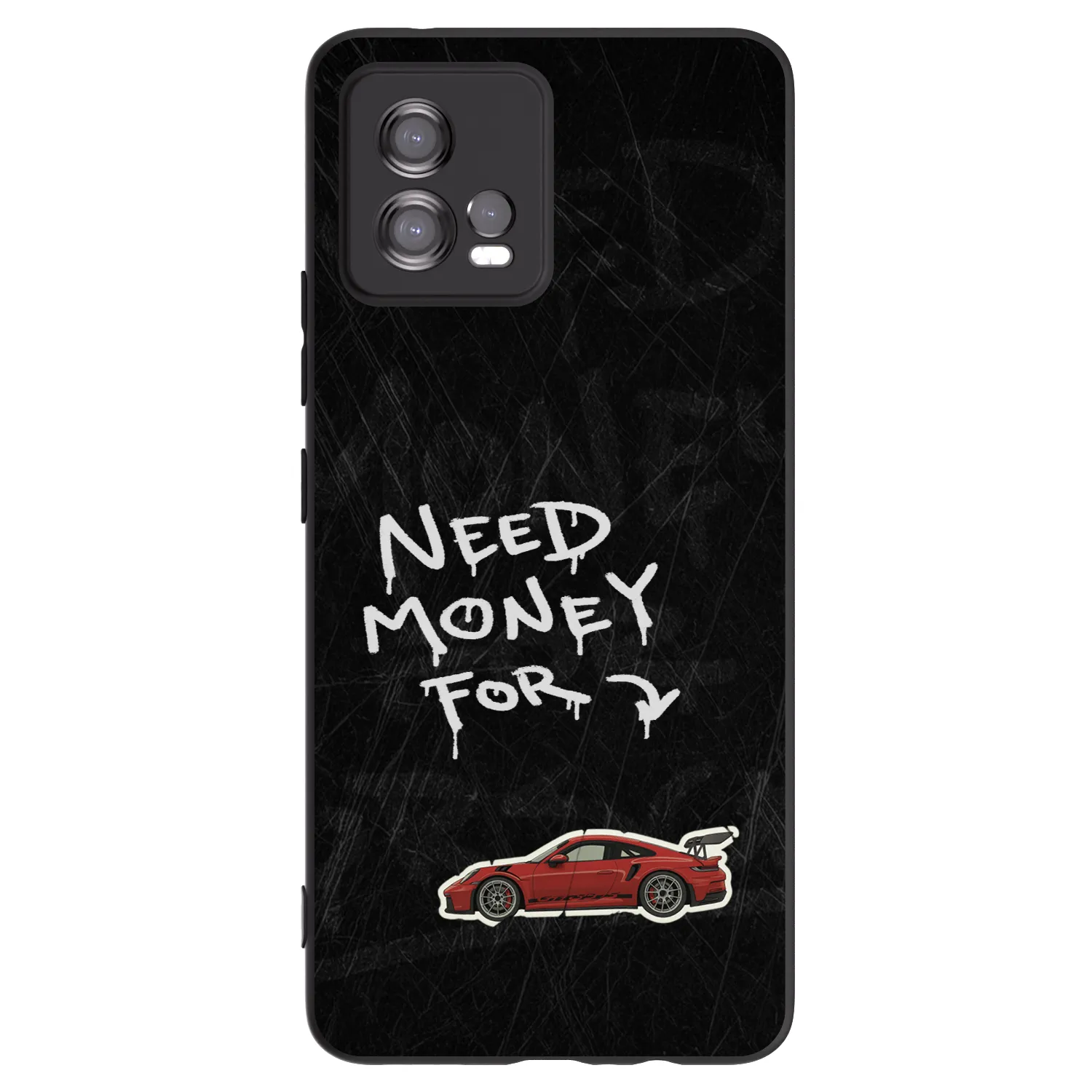 Picasee Motorola Moto G72 Hülle - Schwarzes Silikon - Track Mode