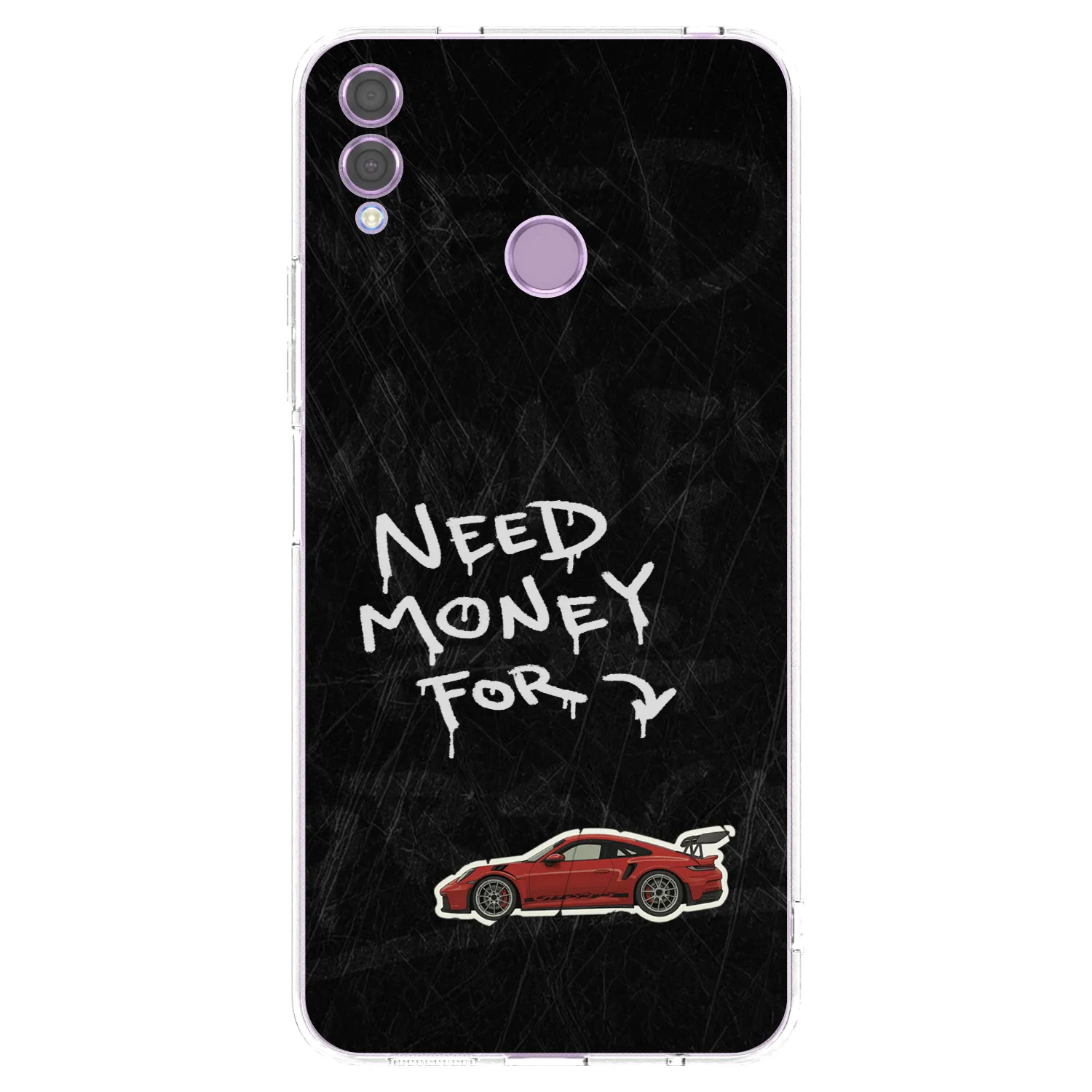 Picasee Honor 8X Hülle - Transparentes Silikon - Track Mode